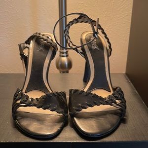 Carlos Santana ankle strap heel.